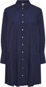 YAS Yasroyanna LS Shirt Dress S. Kvinde Navy Blazer Maxi Kjoler Str L ...