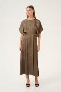 Karen by Simonsen Kbpeel Oline Dress Kvinde Walnut Maxi Kjoler Str 44 ...