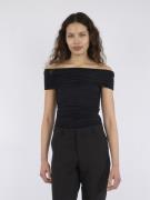 Neo Noir Fiola Jersey Top Kvinde Sort Toppe Str 40 - hos Magasin