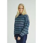 A-VIEW Patrisia Knit Pullover Kvinde Blue/navy Sweaters Loose Fit Str ...