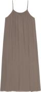 Moshi Moshi Mind Cave Strap Dress Crepe Kvinde Dark Taupe Midi Kjoler ...