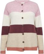 Wasabiconcept Wasuna Stripe 3 Kvinde 4615c Pink Combi Cardigans Str 42...