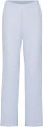 A-VIEW Sonja Pant Kvinde Blue/white Bukser Med Lige Ben Loose Fit Str ...