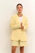 Kaffe Kasakura Blazer Kvinde Pale Banana Blazere Tight Fit Str 44 - ho...