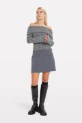 Envii Enwilla Skirt 7092 Kvinde Mid Grey Mel Sweaters Str 40 - hos Mag...