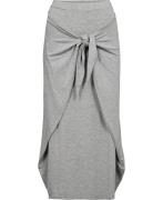 REMAIN Jersey Wrap Skirt Kvinde Glacier Gray Maxi Nederdele Str 40 - h...