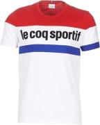 Le Coq Sportif Tricolor TEE Mand White Kortærmede T-shirts Str L - hos...