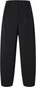 Selected Femme Slfpiya HW Barrel Pant Kvinde Sort Bukser Med Lige Ben ...