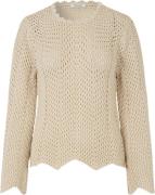 Modström Carymd Oneck Kvinde Summer Sand Sweaters Str L - Bomuld hos M...