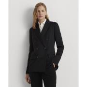 Lauren Ralph Lauren Doublebreasted Satintk! Crepe Blazer Kvinde Sort B...