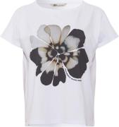 PBO ¤ Riona Tshirt ¤ Kvinde White Kortærmede T-shirts Str L - hos Maga...