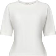 Esprit Waisted tee s/v Kvinde Ice Kortærmede T-shirts Str L - hos Maga...