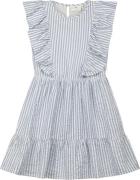 The New Tnkai S_ L Dress Str 110-116 cm/5-6 år - Blue Fog Kjoler Bomul...