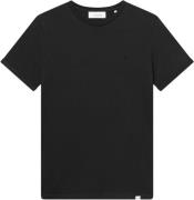 Les Deux Nørregaard Tshirt Tonal Mand Sort Kortærmede T-shirts Slim Fi...