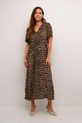 Kaffe Kaamber Long Dress Kvinde Classic Leopard Maxi Kjoler Str 40 - h...