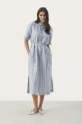 Part Two Emmaloupw DR Kvinde Coronet Blue Stripe Midi Kjoler Regular F...