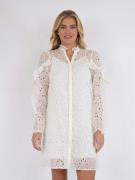 Neo Noir Abby Embroidery Dress Kvinde Ivory Korte Kjoler Str 40 - hos ...