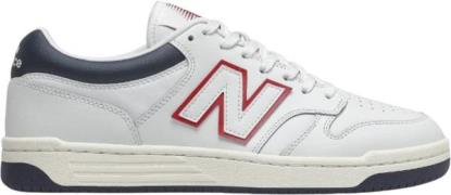 New Balance Bb480lwg Mand White Sneakers Str 43 - Læder hos Magasin