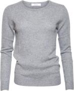 SPARKZ Copenhagen Pure Cashmere Oneck Pullover Kvinde Dark Grey Melang...