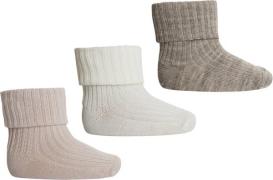 mpKids Wool rib Baby Socks 3-pack Str 25/28 - 489 Strømper Uld hos Mag...