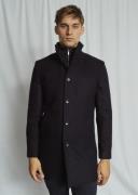 Bruun & Stengade BS Ontario Slim Fit Coat Mand Navy Frakker Str L - ho...