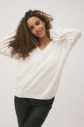 Magasin Mabel 10 100% Cashmere Kvinde Off White Sweaters Str S Cashmer...