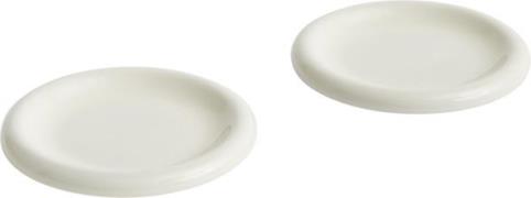 Hay Barro Plateset of 2-ø18-off-white 0008 - Frokosttallerkener hos Ma...