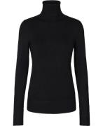 Saint Tropez Roll Neck Sweater Kvinde Sort Rullekraver Str L - hos Mag...