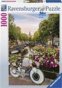 Ravensburger puslespil Bicycle Amsterdam 1000p - Puslespil hos Magasin