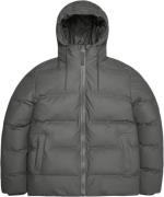 Rains Alta Puffer Jacket W3t3 Mand Grey Vinterjakker Str L - hos Magas...