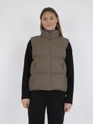 Neo Noir Annike C Water Repellent Puffer Waistcoat Kvinde Dark Taupe V...