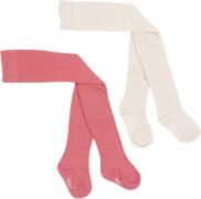 Konges Sløjd 2 Pack Pointelle Tights Str 92/98 - M00046 Strømpebukser ...