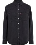 Levi's Teodora Western Shirt Dark AGE Kvinde Sort Denimskjorter Str L ...