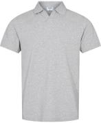 Filippa K Stretch Cotton Polo Tshirt Mand Light Grey Kortærmede Poloer...