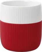 Royal Copenhagen Fluted Contrast Mug 35cl Crimson Hvid - Kopper Uden H...