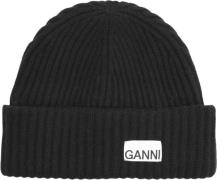 Ganni Structured Rib Beanie ONE SIZE - Huer hos Magasin