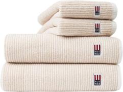 Lexington Original Towel White/tan Striped White/tan Str 50x100 - Hånd...