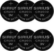 Sirius Cr2032 Decopower by Sirius, 6 stk Sølv Str Display of 20 Kollis...