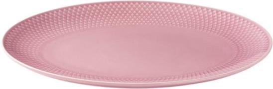 Lyngby Porcelæn Rhombe Color Ovalt Serveringsfad 28.5x21. 5 Rosa Lyser...