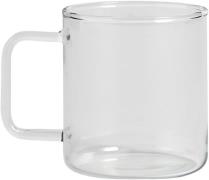 Hay Glass Coffee Mugclear Clear Str Ø 8 x H 9 cm - Kopper Med Hank hos...