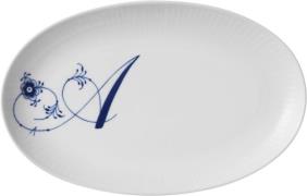 Royal Copenhagen Alphabet Coll Oval Asiette 23,5cm A A Str 23,5 cm - F...