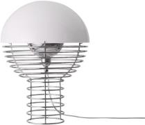 Verpan Wire Table Lamp Ø30 EU Chrome/white Str 14-10-2023 - Bordlamper...