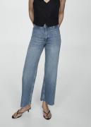 MANGO Jeans. - Catherin Kvinde Open Blue Wide Jeans Str 40 - hos Magas...