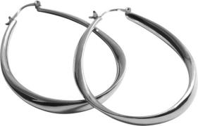 MANGO Oval Hoop Earrings U - Creoler hos Magasin