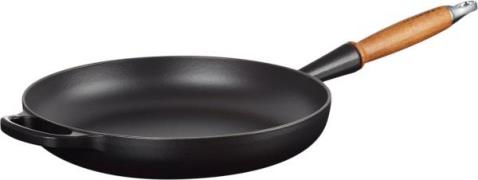 Le Creuset Stegepande M/træht 28 Matt Black Satin Black Str 28cm - Ste...