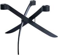 Uyuni Lightarch Candle Holder, 3 arm Mini Taper, Matte Black 18 x Mat ...