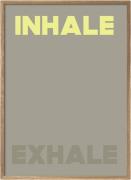 Poster & Frame A Love Story by Anne Mark Møller Inhale Exhale Flerfarv...