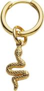 With love darling Single Hoop With Snake Pendant ONE SIZE - Creoler Me...