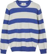 Mads Nørgaard - Copenhagen Eco Wool Stripe Kasey Sweater Kvinde Blå Og...