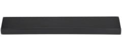 Ekta Living Floating Wall Shelf, Black Laquered, Small Black Str H: 2,...